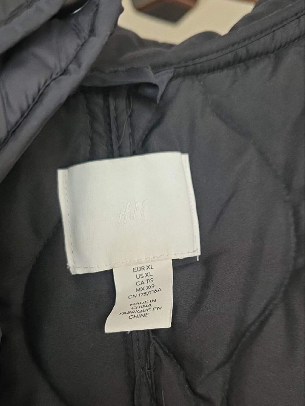 H&M Black Quilted Long Puffer Coat - Picture 2 of 4